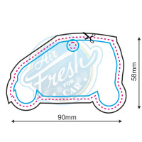 Duftbaum eigene Stanzform mit Logo